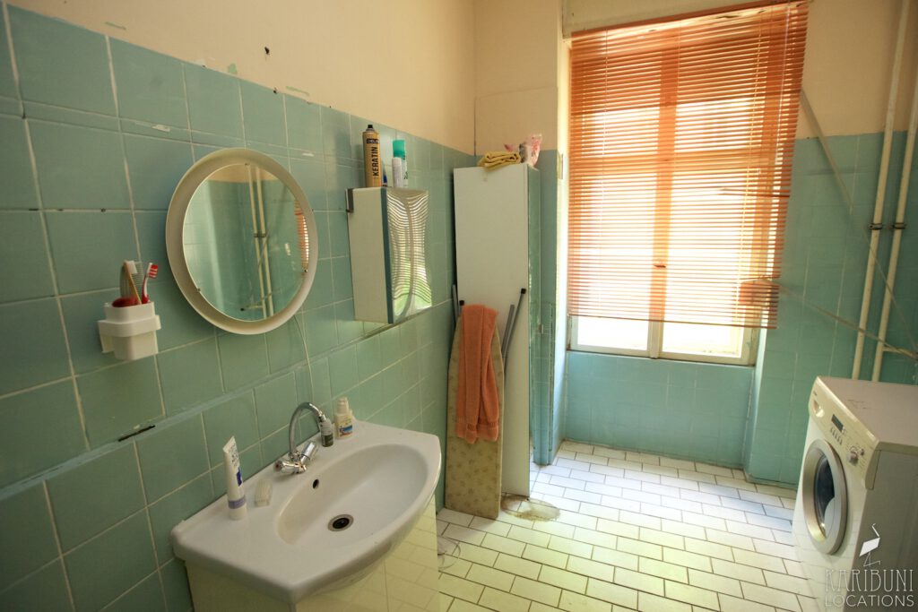 Omas mintgrünes Retro Badezimmer | KARIBUNI