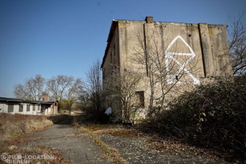 Leerstehende Fabrik aus Beton